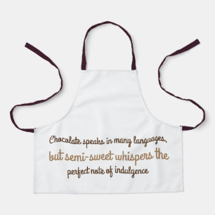 Chocolate Quote Apron – The Perfect Note