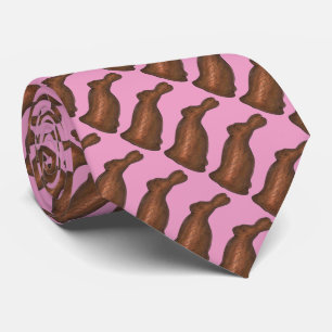 Chocolate Rabbit Easter Basket Candy Bunny Tie