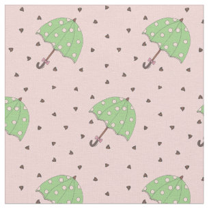 Chocolate Raindrops Umbrella Valentine Rain Drops Fabric