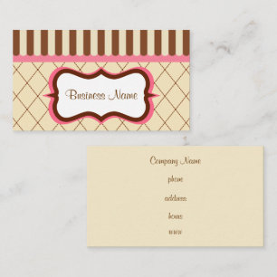 Chocolate Raspberry Business Card