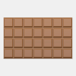 Chocolate Rectangular Stickers