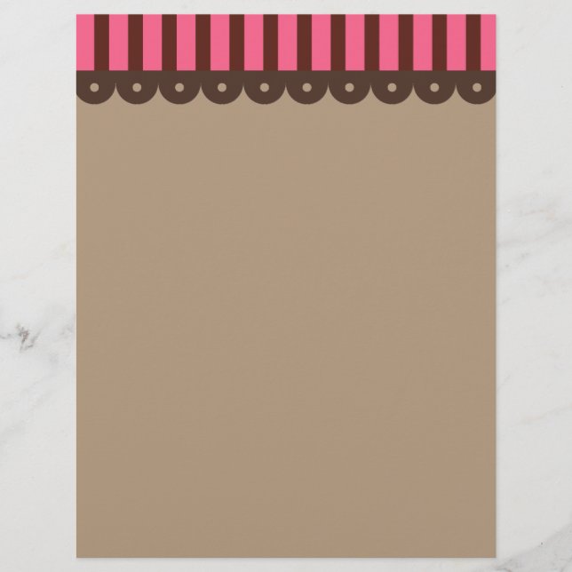 Chocolate Retro Letterhead (Front)