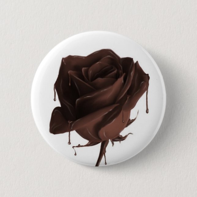 Chocolate Rose Button (Front)