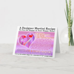 Chocolate Roses Valentine Martini Recipe Card