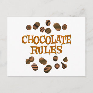 Chocolate Rules Postcard