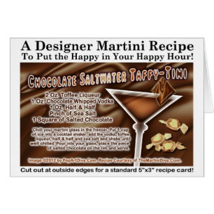 Chocolate Saltwater Taffy Martini Recipe Card