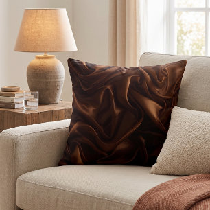 Chocolate Satin Dream Cushion