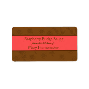 Chocolate Sauce or Fudge Sauce Labels