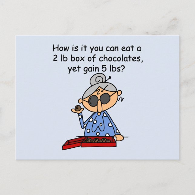 Chocolate Sense Postcard (Front)