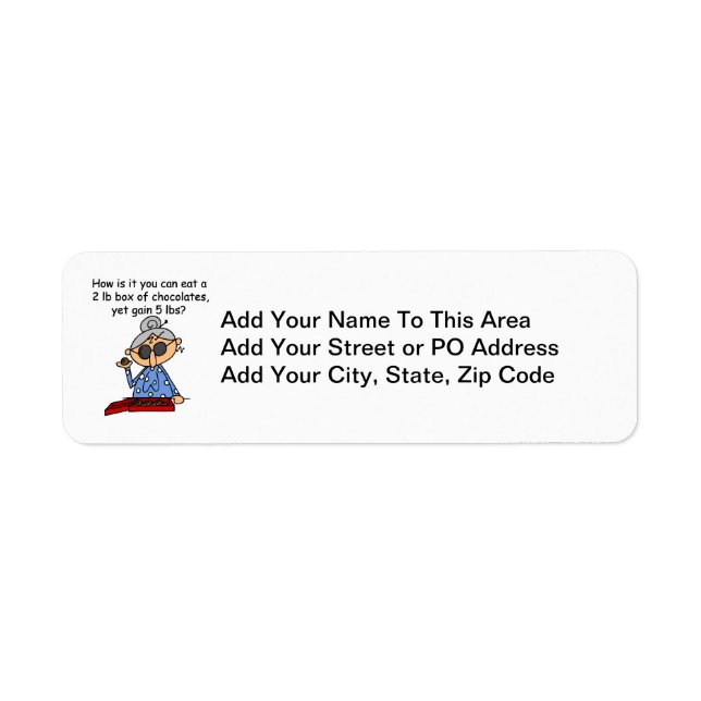 Chocolate Sense Return Address Label (Front)