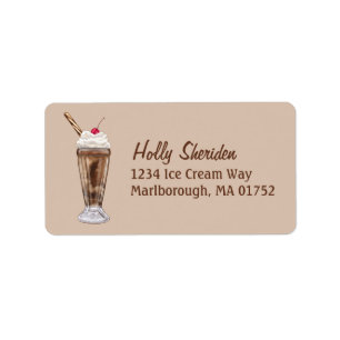 Chocolate Shake Label