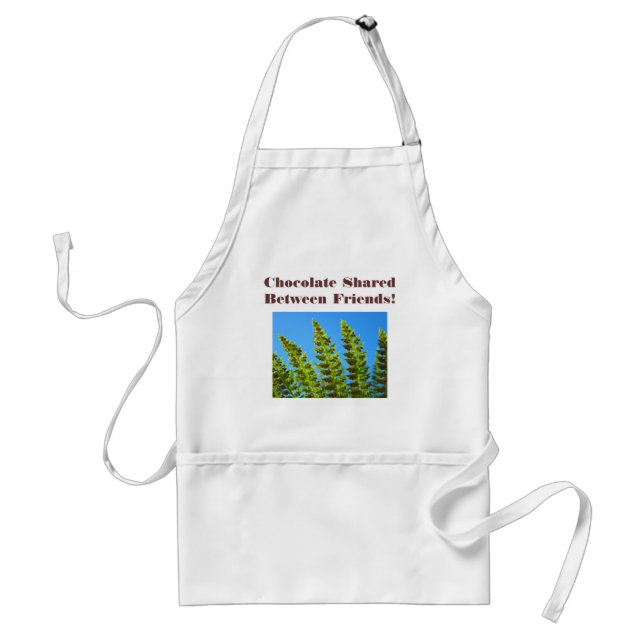 Chocolate Shared between Friends! apron nature (Front)