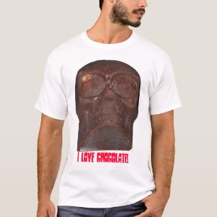 Chocolate Skull! 6 Black T-Shirt