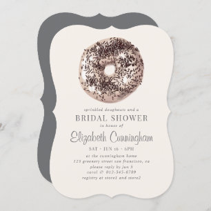 Chocolate Sprinkle Doughnuts and a Bridal Shower Invitation