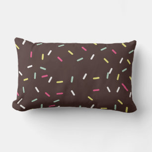 Chocolate Sprinkle Lumbar Pillow
