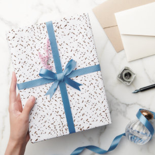 Chocolate sprinkle pattern wrapping paper