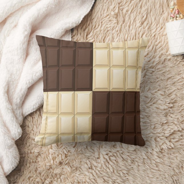 Chocolate Square Delight Cushion (Blanket)