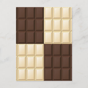 Chocolate Square Delight Postcard