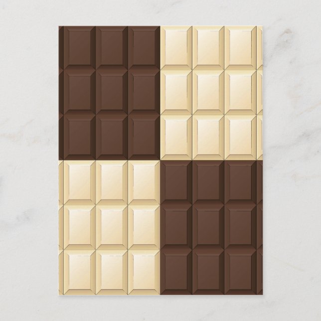 Chocolate Square Delight Postcard (Front)