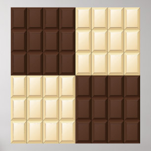 Chocolate Square Delight Poster