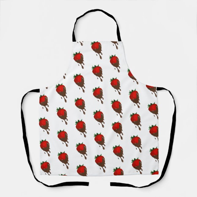 chocolate strawberry apron (Front)