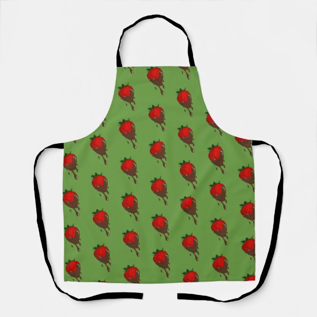 chocolate strawberry apron (Front)