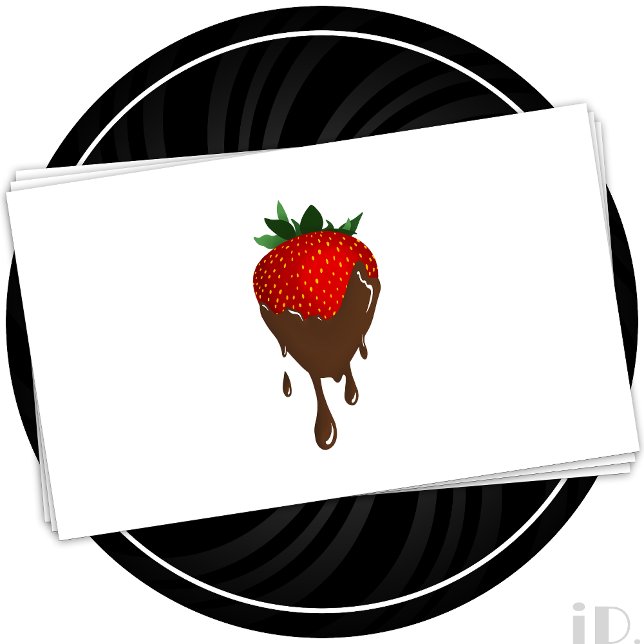 chocolate strawberry business card (Creator Uploaded)