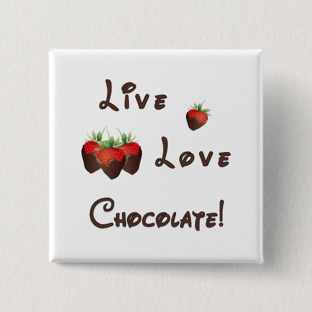 Chocolate Strawberry Button (Front)