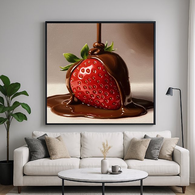 Chocolate Strawberry - Detailed Painterly Style Poster (Creator Uploaded)
