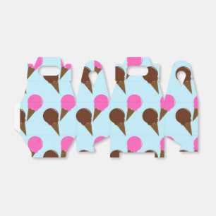 Chocolate & Strawberry Ice Cream Party Favour Boxe Box