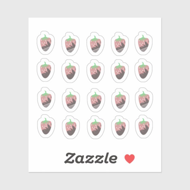 Chocolate Strawberry Planner Sticker (Sheet)