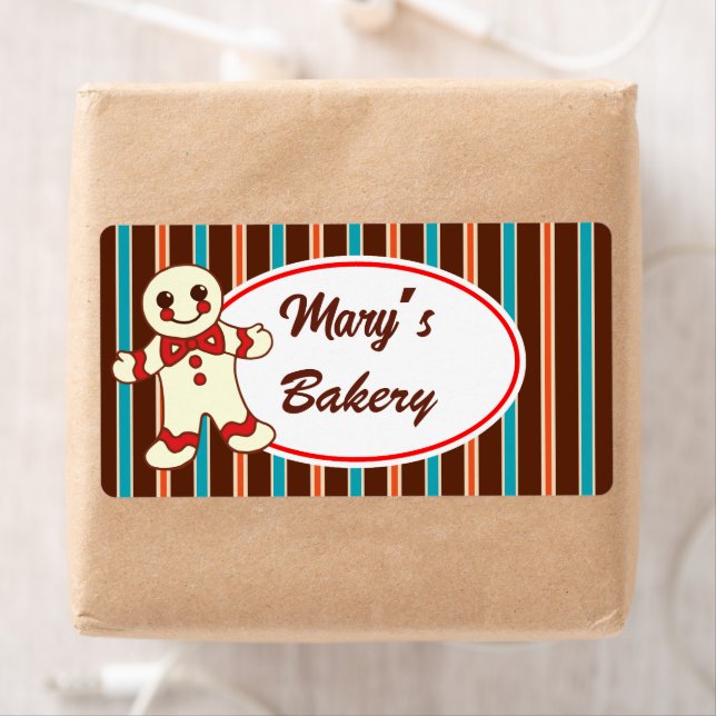 Chocolate Striped Cookie Candy Labels (Insitu)