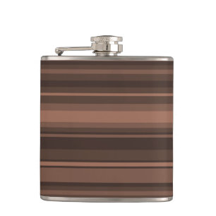 Chocolate stripes hip flask