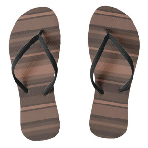 Chocolate stripes thongs