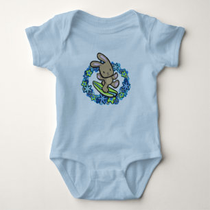 Chocolate Surfing Bunny Infant T-Shirts