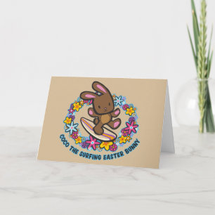 Chocolate Surfing  Easter Bunny Cards
