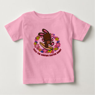 Chocolate Surfing Easter Bunny T-Shirts