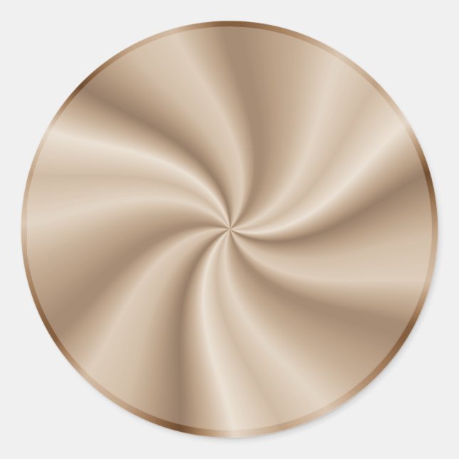 chocolate swirl classic round sticker (Front)