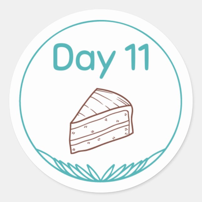 Chocolate Tasting Kit Day 11 Classic Round Sticker (Front)