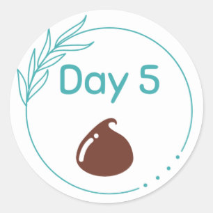 Chocolate Tasting Kit Day 5 Classic Round Sticker