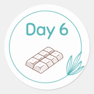 Chocolate Tasting Kit Day 6 Classic Round Sticker