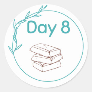 Chocolate Tasting Kit Day 8 Classic Round Sticker