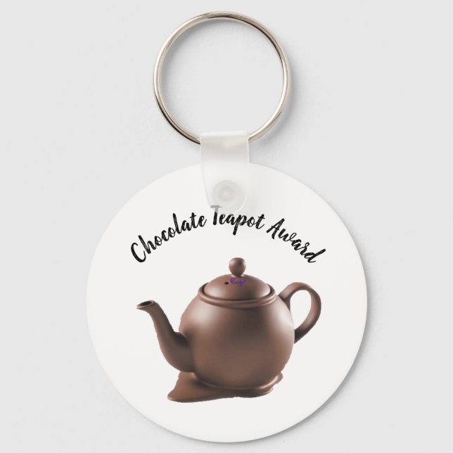 Chocolate Teapot Award Key Ring (Front)