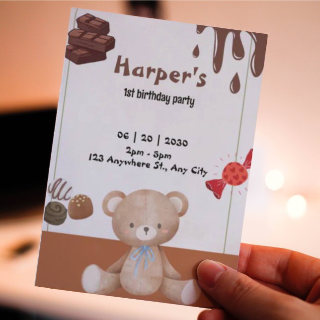 Chocolate, the bear, and the candy invitation (Chocolate, the bear, and the candy invitation)