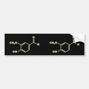 Chocolate Theobromine Molecular Chemical Formula Bumper Sticker