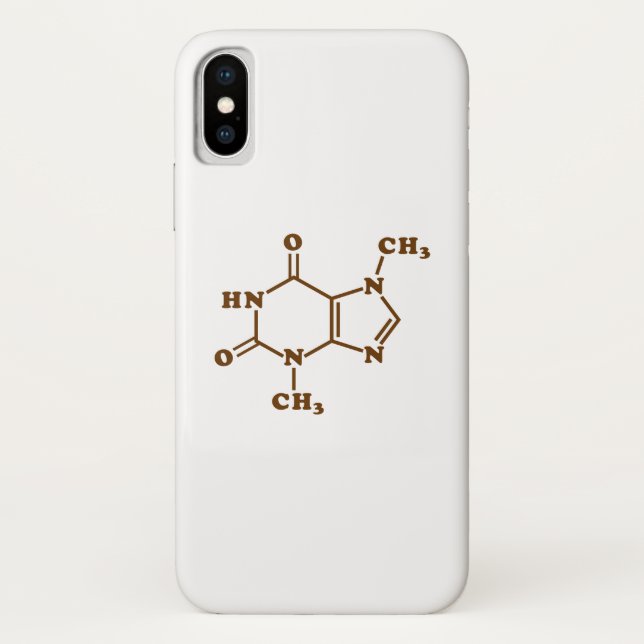 Chocolate Theobromine Molecular Chemical Formula Case-Mate iPhone Case (Back)