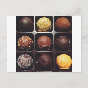 Chocolate Truffle Photo Postcard