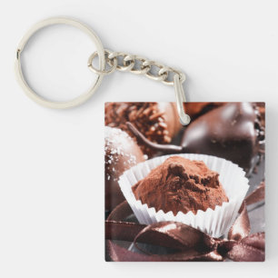 Chocolate truffles key ring