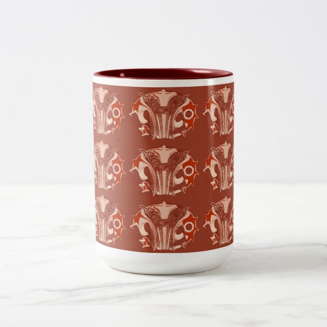 Chocolate truffles Two-Tone coffee mug (Center)