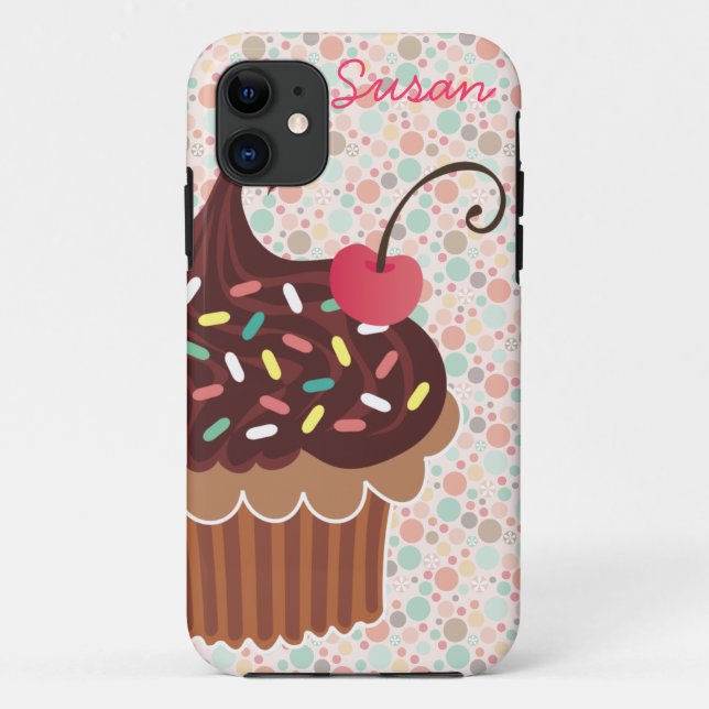 Chocolate & Vanilla Cupcake iPhone 5 Casemate Case (Back)